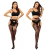 Sexy sokken vrouwen sexy body kous kanten zachte bovenste dij hoge panty + Suspender kousenband riem over knie panty bloemen plus size sokken meisje 240416