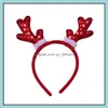 Headbands Christmas Headband Decoration Santa Claus Snowman Festival Hair Band For Women Girls Accessories Gift 100 Pcs/Lot Dhgarden Dhwbj