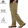 Pantalon pour hommes Spring Spring Thin High Quality Design Outdoor Leisure Couleur Couleur solide Loose Linette Male élastique Male grande taille