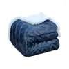 Couvertures couverture douce moelleuse flanelle double face couverture de lit multifonctionnel lits de lit en peluche