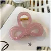 Pins per capelli Nuova clip rotonda con fibbia farfalla ispessita e papillon sul retro della testa versatile accessorio minimalista di squalo goccia del otiam