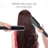 Hair brush air comb straightening dryer styler flat iron hair straightener 240412