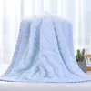 Couvertures 2 couches matelassées sherpa dos thermique couverture bébé 3D papillon flanelle douce swaddle née enveloppe de berceau de berceau