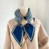 Shawls Womens pure cashmere necktie scarf plain collar knitted scarf long and thin scarfL2404