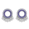 Dingle örhängen 1Pair Gypsy Vintage Alloy Geometric Round Drop for Women Party Rhinestone Statement Earring afghanska smycken gåvor