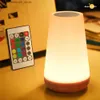 Lampen tinten kinderen nachtlicht baby dimable touch light slaapkamer 13 rgb kleur externe bediening USB laadtafel nachtlampje Q240416