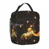 La pequeña bolsa de almuerzo aislada Príncipe Galaxy Galaxy Meal Ctainer Cooler Bag Tote Bajón de comida College Travel Bag 65YV#