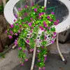 Flores decorativas 74 cm de plantas artificiais eucalipto videiras camellia rattan galhos folhas verdes home jardim wedding party decoração diy