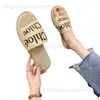 Slippers Letter Ribbon Wearing Slippers for Women 2024 New Summer Flat Bottom Beach Sandals 41 Large Fashion Slippers for Women T240416