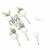 pe Rose Boutniere Frs Wedding Corsage Pins White Blue Groomsman Brooch Butthole Men Wedding Witn Marriage Accories 45NM#