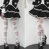 Sexy Socks 1 Pair Lolita Bandage Soft Velvet Tights Women Gothic Sexy Cross Strap Bottom Stockings Punk Emo JK Cosplay Cute Girls Hosiery 240416