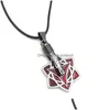 Colliers de pendentif Collier cosplay bijoux de gouttes en cuir Livraison pendentifs dheoa