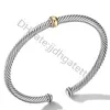 4MM 7MMThin Fashion charm bracelet Wire Rope Double Color Opening Female Bracelets Jewelry Luxurys Designers Women Trend studded with diamonds high quality