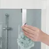 Badrum dusch dörr krok över glas dörr dusch handduk rack rostfritt stål borrning gratis handdukhållare hängare