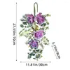 Decoratieve bloemen Spring deur hangende krans gesimuleerde zonnebloem bloemen ondersteboven