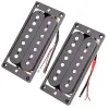 Câbles 2 pièces câblées 7 chaînes Guitar Humbucker Pickups 58/62 avec vis de montage accessoire d'instruments de musique