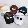 Designer Cap Luxury Letter Baseball Casquette Casual Solid Color Ball Cap Männer Frauen Outdoor Golf Sonne Caps Verstellbarer Snapback