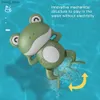 베이비 샤워 시계는 귀여운 동물 수영 개구리에 아기 목욕탕에 아기 목욕탕 아기 물 장난감 어린이 시계 욕실 장난감 y240416