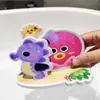 Childrens bathroom stickers baby cognition soft EVA animal stickers floating foam bathroom stickers baby water bath toys Y240416