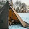 Tent with Stove4 Season46 Person Tipi Family for Camping Backpacking Hunting Fishing Waterproof WindProof 240416