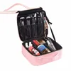 Novo bolsa de maquiagem para mulheres Bolsas de cosméticas de grande capacidade Beleza Sal Tattoos Uil Art Tool Bin Case D8SR#