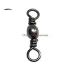 1000 stuks/lot roestvrijstalen vissersvat swivels terminal tackle beoordeeld van 5 kg/16 lb tot 65 kg/148 drop levering dhufk