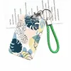 Student Card Protecti Sleeve Green Plant Credit Card Cover met Lanyard String Busin ID Naam Badge Card Holder Case Bassen A8V4#