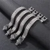Punk Vikings Bracelets de loup norrois pour hommes Rétro Biker en acier inoxydable Brangles nordiques Mythologie créative Snake Eagle Jewelry 240410