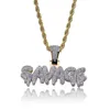 Hip Hop Iced Out Full CZ Stone Gold Color Plated SAVAGE Pendant Necklace6956439