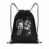 custom Johnny Hallyday Drawstring Bag Men Women Lightweight France Rock Singer Sports Gym Storage Backpack E01D#