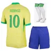 2024-25 National Team Brasils 21 Endrick Soccer Jerseys Man Youth Copa America 8 Paqueta Rodrygo Bento Bento Bruno Wendell Junior Richarlison Football Shirt Kits