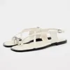 Sandals traf 2024 Zomer plat dames sexy met clip teenschoenen voor vrouwen casual outparden strandmode