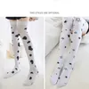 Sexiga strumpor 3 par JK Woman Socks Cute Black White Velvet Lolita Long Socks Solid Color Kne High Socks Fashion Kawaii Cosplay Sexig Nylon 240416