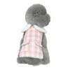 Dog Apparel Pet Jacket Doll Fur Collar Princess Style Lattice- Soft Comfortable Keep Warm Cute Clothes For Outdoor