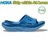 2023 Hokahs Designer Slippers Ora Recovery Slides Cyclamen Diva Blue Mist Green Black