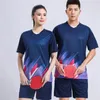 Men's Tracksuits Men e Women Tracksuit Fashion Print Sportswear Skits Shorts de camisetas Conjunto de duas peças Couples Sports Sports Sports Sports Tennis rápidos