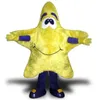 2024 Vente chaude Halloween Yellow Star Mascot Costume Adultes Taille d'anniversaire Party Outdoor Tépail des costumes fantaisie Costumes de caractère