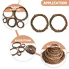 Dekorativa blommor 2 PCS Earth Vine Garland Wreath Making Rattan Rings Diy Material Runda ramar Jul Dream Catcher Circle Circle