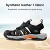 Humtto Sandals Mens Breathable Summer plage pour hommes extérieur designer à sec rapide Chaussures décontractées à eau sans cheminée 240415