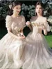 Elegant Wedding Sister Bridesmaid Dress Graduation Chorus Performance Sequins Broidered Celebrity Party Prom 240416