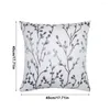Kissen Jacquard bedeckt Blattmuster, die dekorative bequeme Kopfstützenpolsterkoffer für Couchsofa Schlafzimmer werfen