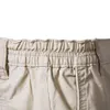 Verão 100% algodão shorts sólidos homens de alta qualidade comercial Casual elástico Social Cintura Men shorts 10 cores Shorts de praia 240416