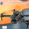Droni P10 DRONE 4K HD Dual Camera Evita per evitamento pieghevole RC DRON WiFi FPV Flow Ottico Fotografia Aerial Quadcopter Vs F189 24416