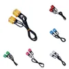 2024 2Pcs Motorcycle Eagle Eye License Plate Lights LED Signal Lamp Multicolor Dust Proof Motocross Spotlight Daytime Running Light