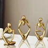 1pcs Nordic Light Luxury Style Résumé Figure Home Decoration Ornements Mini Formed Crafts Desktop Decoration Oruks 240416