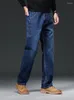 Herren Jeans Herumn Casual Plus Size Straight 38-48 Mode reine Baumwolle einfache und lose geschäftliche Jeans.