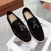 2024 Loro Piano Designer Designer Shoes Casual обувь для обуви для обуви мужчины Tasman Flat Heel Classic Loafer