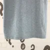 Grey T-shirt Men Women Print Vintage Tops Tee T Shirt 2024ss