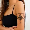 Link Bracelets Fashionable Crystal Armlet Gothic Crosses Pendant Arm Bangle Adornment For Women