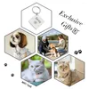 Hundtagg Anpassad ID gratis gravering Blomma Mönster Personlig namn Adress för valpkattunge Pendant Cat Collar Pet Accessoarer